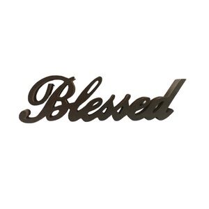 Wooden blessed sign